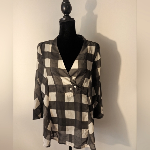 Outback Red Tops - Outback Red plaid buffalo check shirt